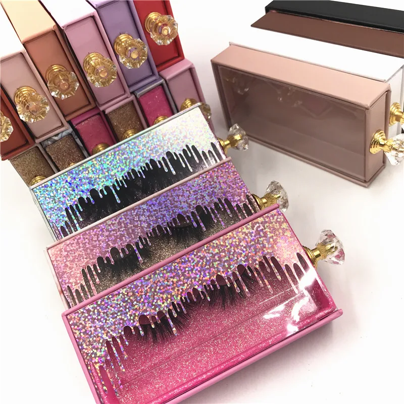 Новые коробки для упаковки ресниц дизайн 3d искусственные норковые натуральные