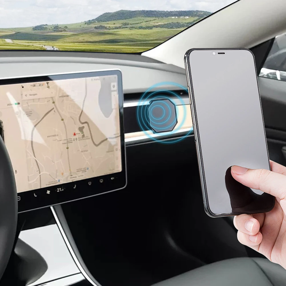 phone mount adjustable monitor expansion bracket car magnetic screen side phone support holder for tesla model 3 y x s free global shipping