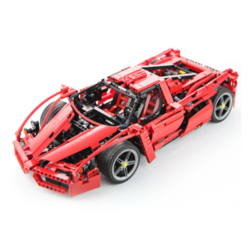 9186 техника серии гоночный автомобиль ЭНЦО Ferraried 1:10 конструкторных блоков Детские