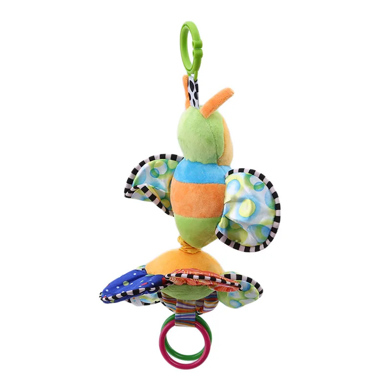 Мультяшные детские погремушки-животные мягкие плюшевые игрушки-пчелки с солнцем