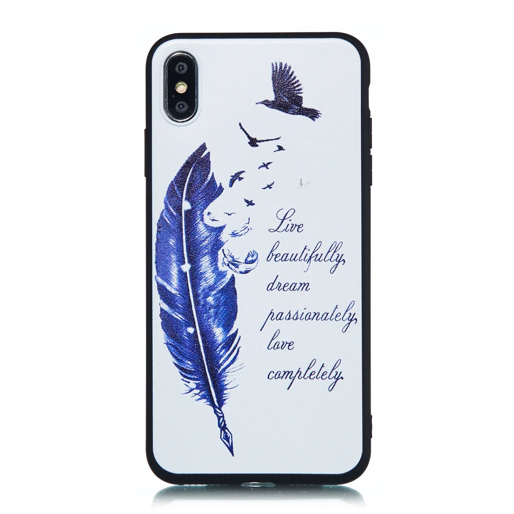 Painted Soft Silicone TPU Phone Case for iPhone 11 Pro X XS MAX XR 5 5S SE 6 6S 7 8 Plus Luxury Light Thin Cover |