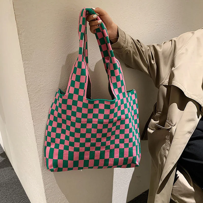 

Big Vintage Canvas Tote Bag High Capacity Shoulder Bags for Women 2021 Winter Handbag Fashion Designer Simple Underarm Bag Purse