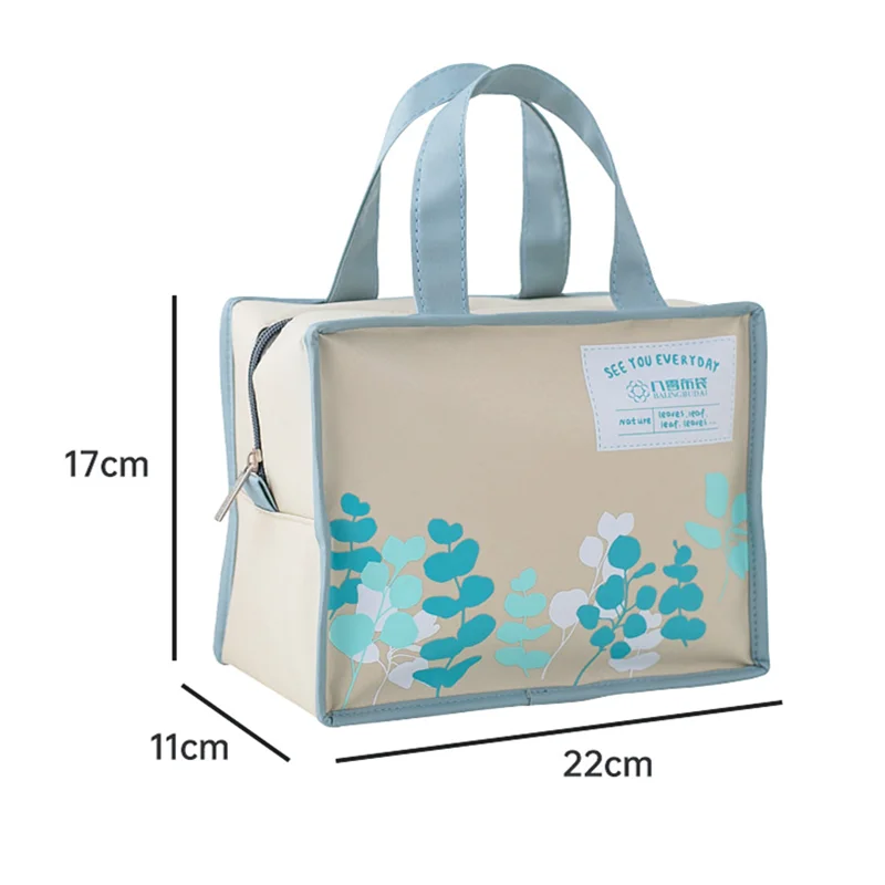 

Thermal Lunch Bags Thickened Waterproof Cloth Student Office Worker Portable Tote Food Preservation Insulation Heat Handbag