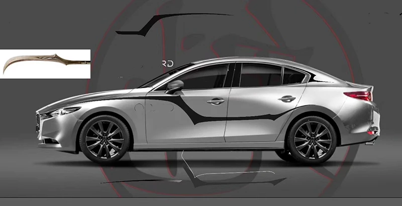 Новинка 2020 глянцевый черный передний бампер для Mazda 3 Axela решетка верхнего гриля