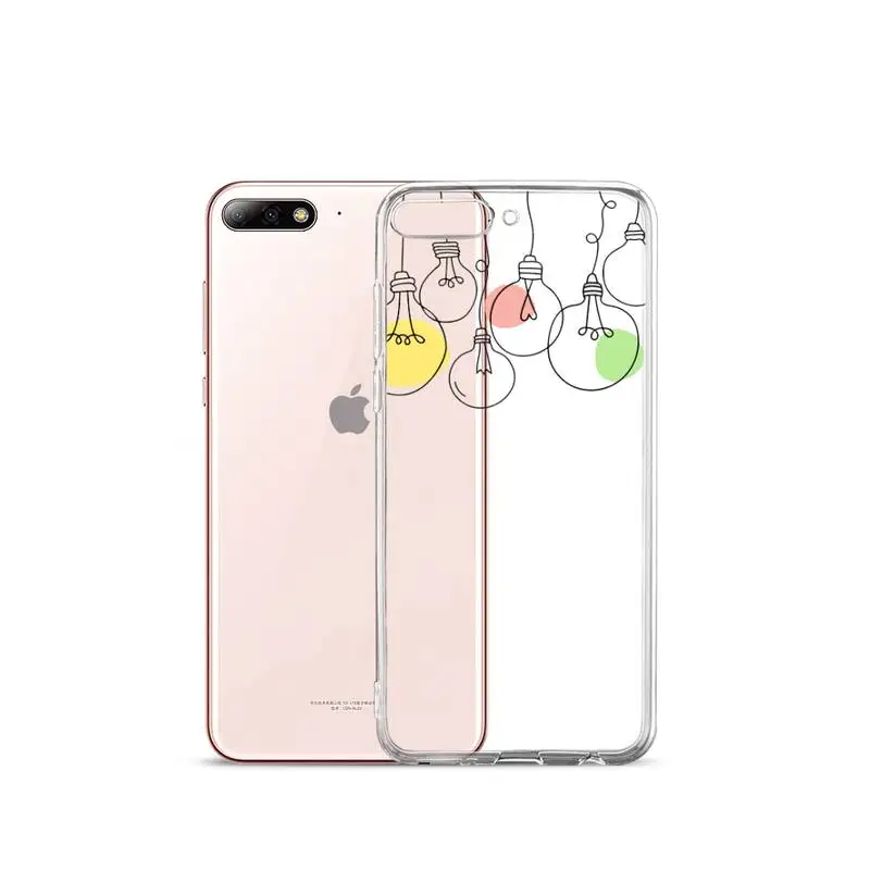 

fashion Christmas lights color Phone Case Transparent for iPhone Samsung A S 11 12 6 7 8 9 30 Pro X XS Max XR Plus lite