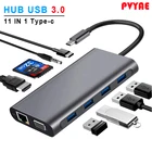 USB-концентратор USB Type-C на 3,0, HDMI-совместимый, RJ45 usb-хаб, для MacBook Pro, ноутбука, разветвитель с несколькими портами, концентратор USB-C