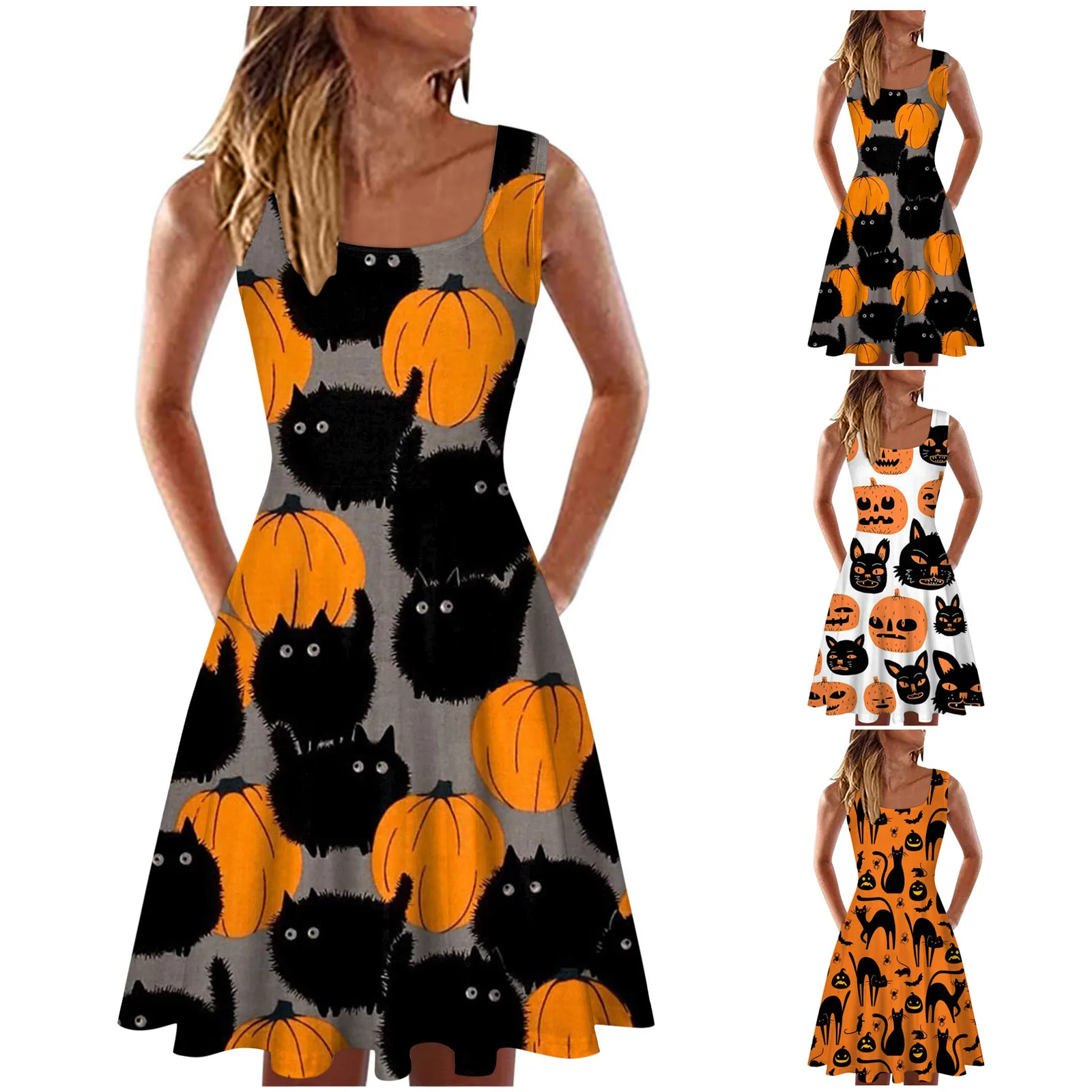 

Женское летнее платье с коротким рукавом, круглым вырезом и цветочным принтом