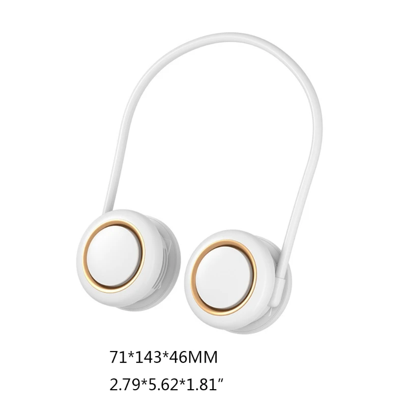 

Stylish Wearable USB Fan Yo-yo-shaped Portable Personal Fan Portable Waist Fan 1800mAh Rechargeable 3 Gears for Kids