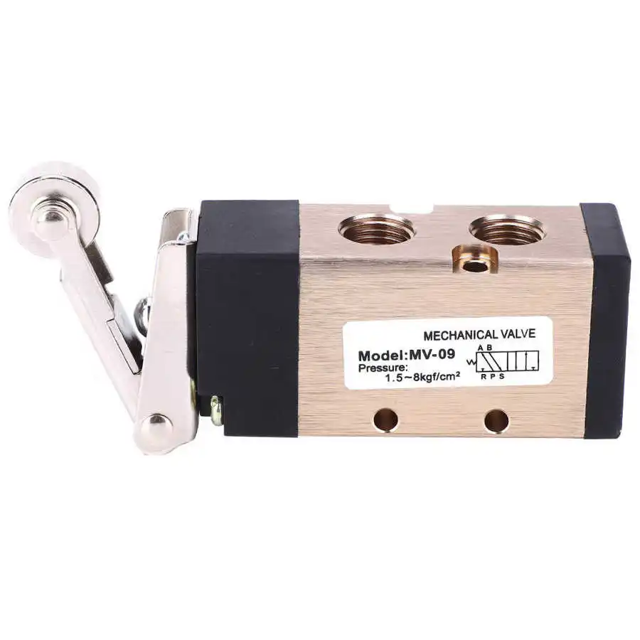 Пневматический 2 положения 5Way роликовый рычаг Механический клапан MV-09 1/4in PT
