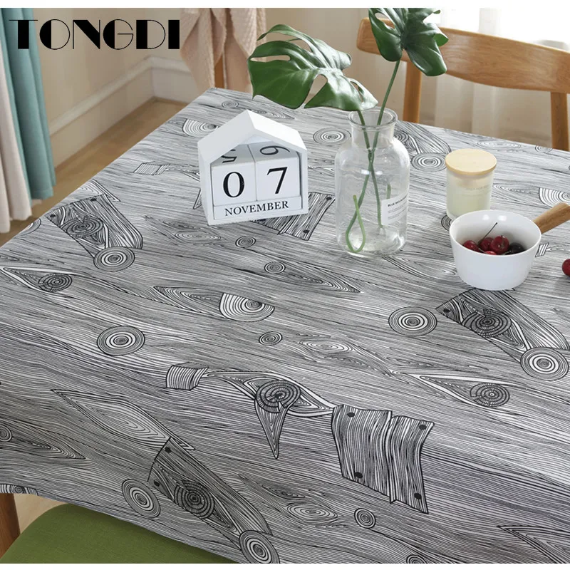 Скатерть TONGDI в стиле ретро классическое холщовое водонепроницаемое