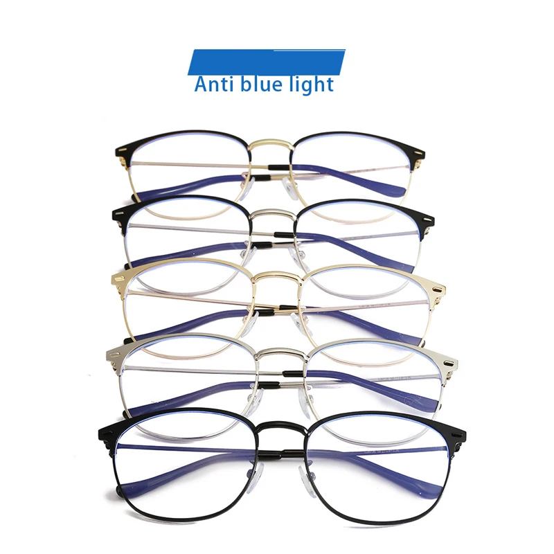 Очки с защитой от сисветильник женские очки в круглой металлической оправе стиле