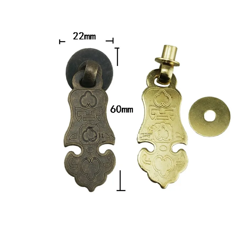 

Wholesale Antique Brass Handle Drawer Wardrobe Door Small Handle With Screw Driver,Pattern Carved Lucky Handles,60mm