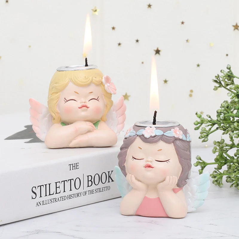 Новый Ангел хранитель подсвечник милый подарок женский семейный для дома