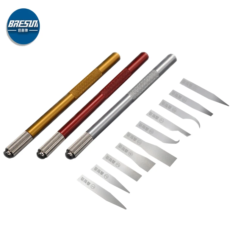 

1 комплект, ручка для ножа с 10 сменными лезвиями