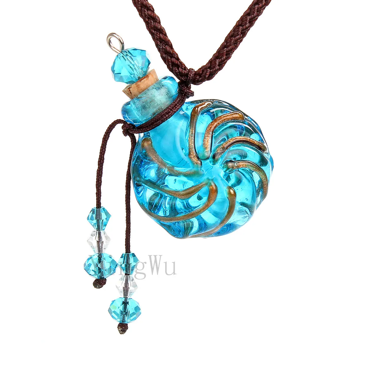 Yingwu кулон из венецианского стекла эфирное масло ожерелье ювелирные изделия с