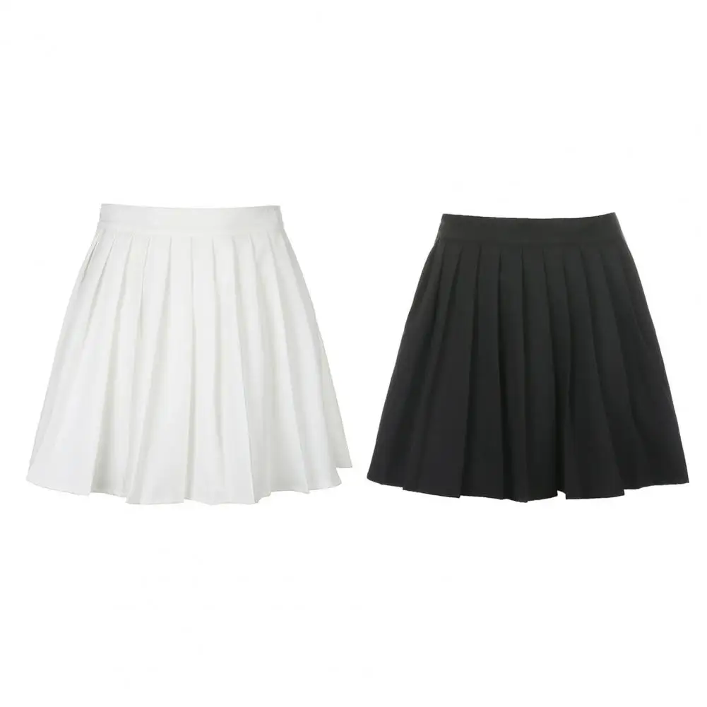 

Women Skirt Black Pleated Skirt High-Waist Girl Student Pretty Dance Skirts Harajuku Ladies All-Match Casual Cute A-Line Skirt