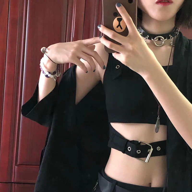 Ожерелье из искусственной кожи в стиле Харадзюку