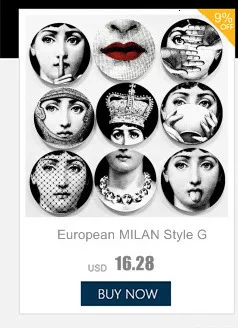 Италия Fornasetti тарелки декоративная тарелка на стену винтажная художественная 8 дюймов настенная подвесная тарелка
