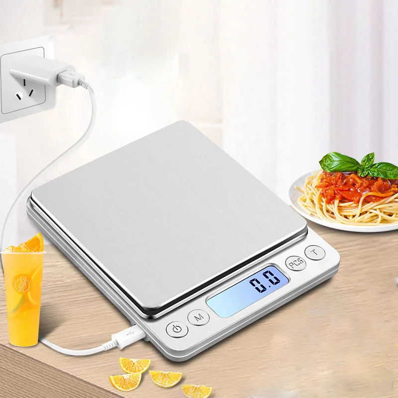 Цифровые кухонные весы из нержавеющей стали для выпекания ювелирные изделия два
