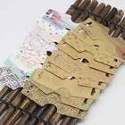 33 дизайна, ювелирное ожерелье, браслет, бирка для подвески, 100 шт. + 100 складных стакеров в наборе, сделай сам, спасибо, ожерелье, серьги, держатель, карты