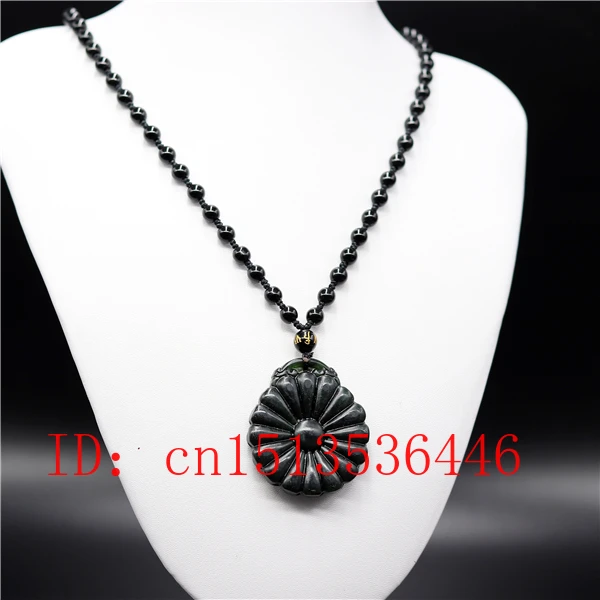 Натуральный черный зеленый двухсторонний кулон в форме подсолнуха модное