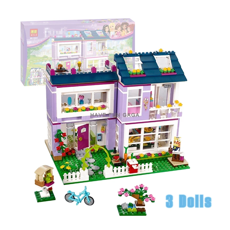 

Compatible with 41095 Friends Emma's House Building Blocks Emma Mia Figures Educational Toys for Children Girl