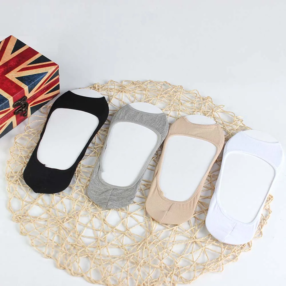 Женские хлопковые носки без пальцев Сезон весна лето Однотонные модные