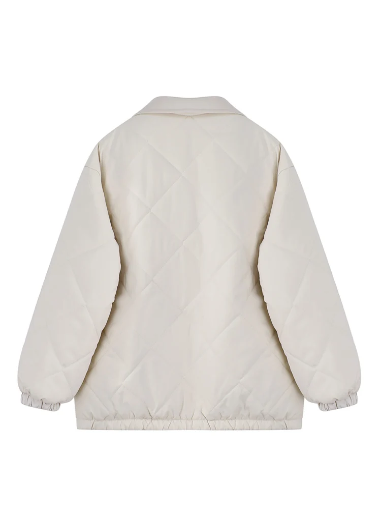 Женская клетчатая парка модная винтажная теплая утолщенная куртка-пуховик