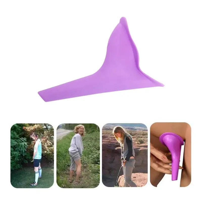 

Reusable Female Urinals Device Woman Pee Funnel For Outdoor Activity With Discreet Travel Bag
