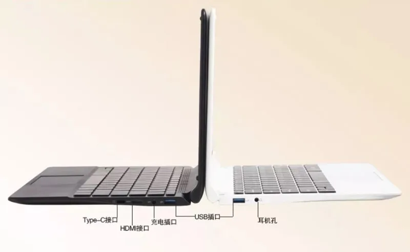 A116 ноутбук 11," Intel Atom x5-E8000 четырехъядерный Windows 10 ram 4 Гб-240 ГБ M.2 SSD с веб-камерой Wifi Bluetooth