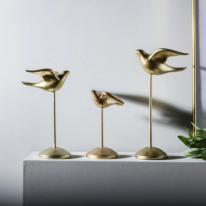 Европейские фигурки с абстрактными птицами и голубями украшение для кабинета