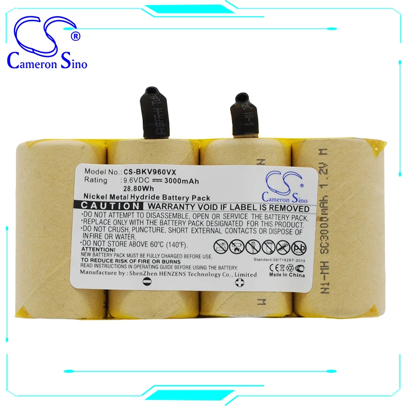 Аккумулятор Cameron Sino 3000 мАч Ni-MH для Black and Decker DV9605 28 8 Вт/ч | Электроника