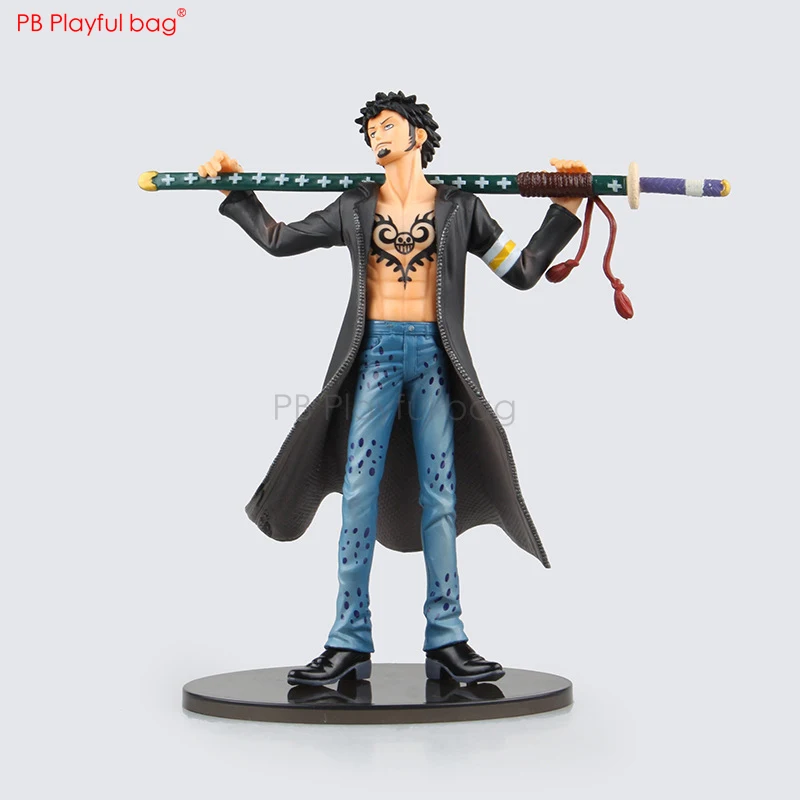 

Фигурка водного права Trafalgar D из ПВХ, игривая аниме-коллекция, новая детская кукла, игрушка 18 см, японское аниме, экшн-фигурка HE78