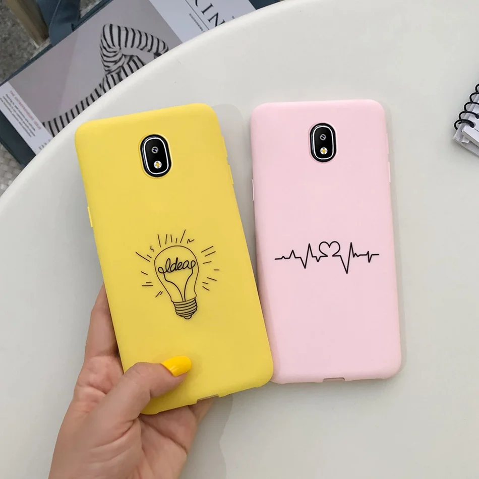 Милый мультяшный силиконовый чехол для Samsung J5 2017 Pro J530F яркий мягкий из ТПУ Galaxy |