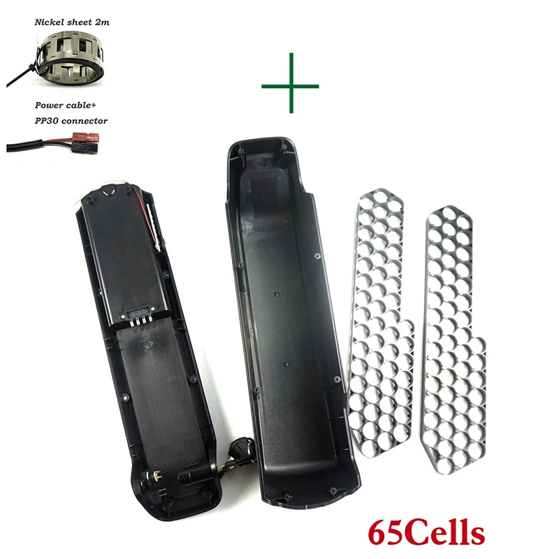 65cells48VNickelPP30 Okfeet DP-5C POLLY пуховая трубка для электровелосипеда, чехол с аккумулятором для электровелосипеда 10S 6P 13S 5P Y - Цвет: 65cells48VNickelPP30