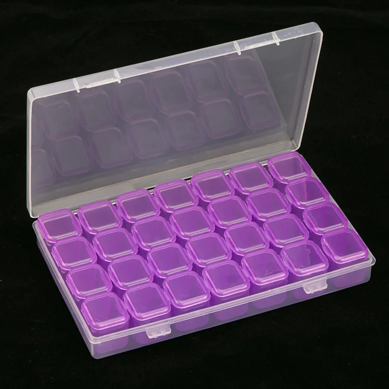 алмазная вышивка 28 балок мозаика пластиковая коробка для хранения алмазов