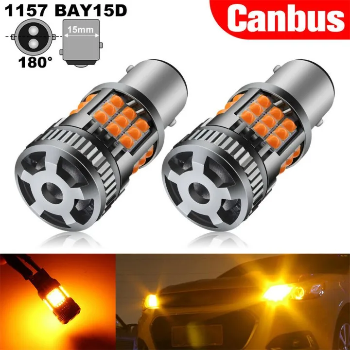 

2x 30W 1157 BAY15D LED 36SMD CANBUS Car Brake Lights Stop Parking Tail Light 1157 LED Light Bulbs 2600mA/DC12V/Bulb