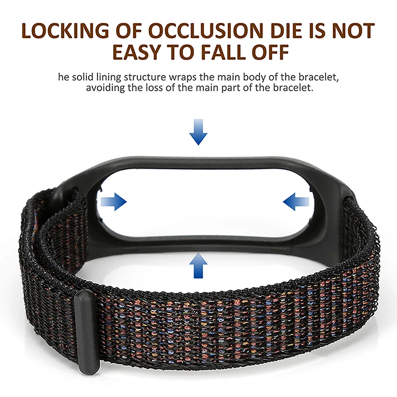 Nylon strap For Xiaomi mi band 3 4 strap Smart bracelet Soft Sport Wristbands For Mi band 4 NFC Global Smart watch women men