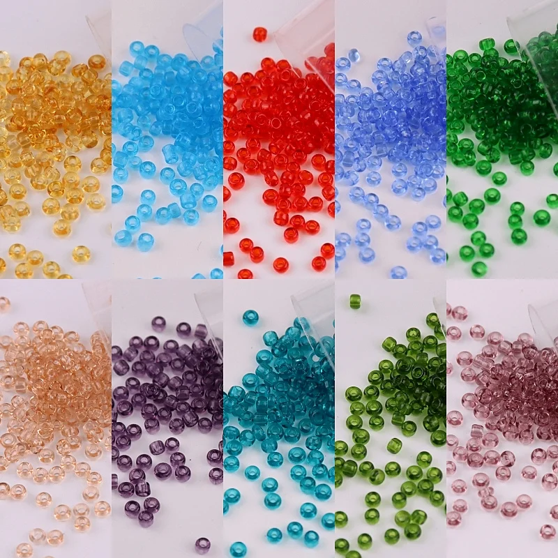 

720Pcs 2mm Transparent Glass Beads 11/0 Czech Spacer Crystal Beads For DIY Barcelet Necklace Jewelry Garment Sewing Suppliers