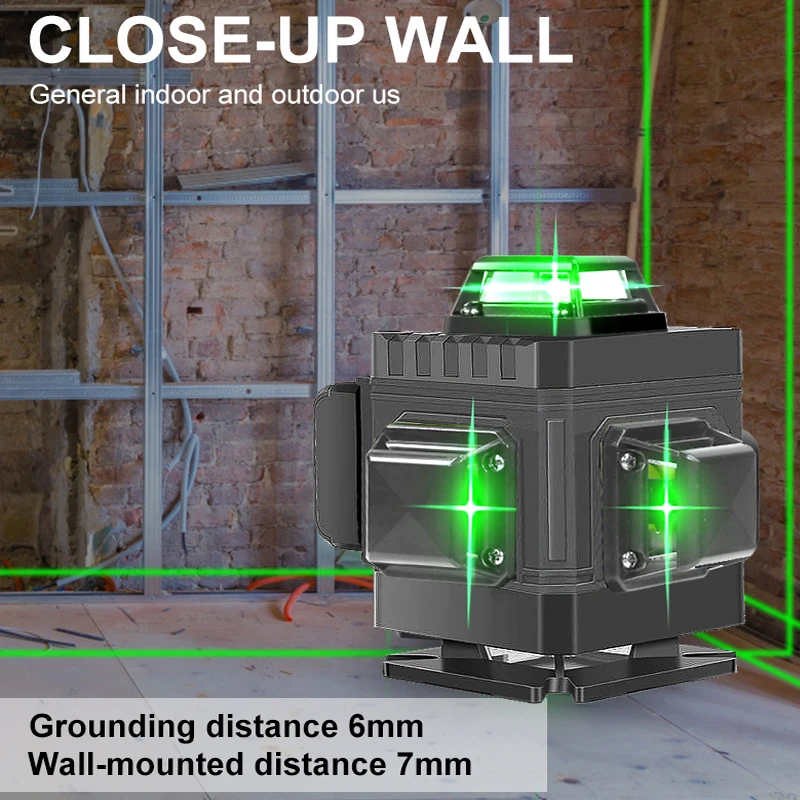 Professional 16 Line 4D laser level 360 Vertical And Horizontal Laser Level Self-leveling Cross with outdoor | Инструменты