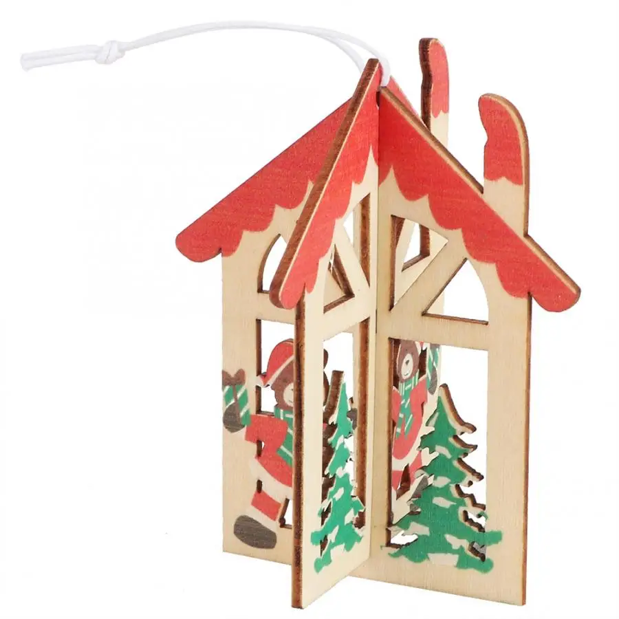 Инновационное рождественское DIY Дерево подвесное украшение 3D Рождественское не