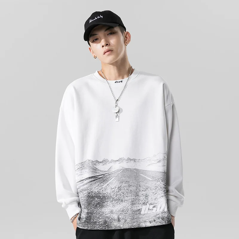 

2021 Fashion Print Loose Comfort Cotton Hoodie, Spring Couple Outdoor Street Jogging Hoodie YHZ235--YHZ240