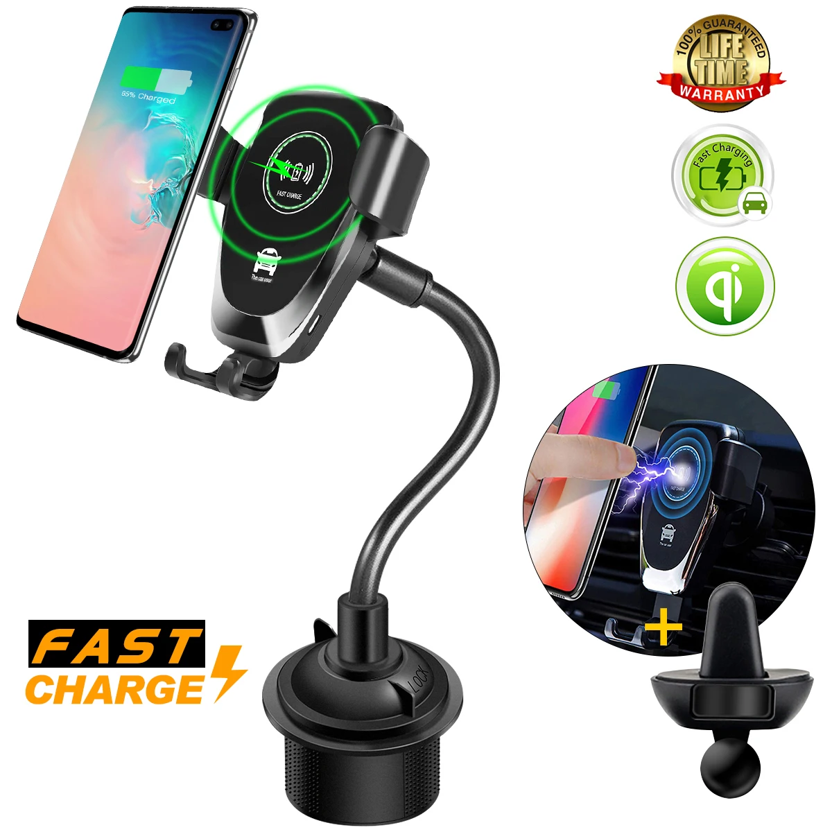 Автомобильный держатель для телефона с гравитационным вентиляционным