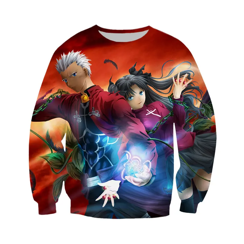 

SONSPEE Adventure Anime Fate Sweatshirt New Men Women Hoodies 3D Print Long Sleeve Hip Hop Streetwear Tops Street Pullover