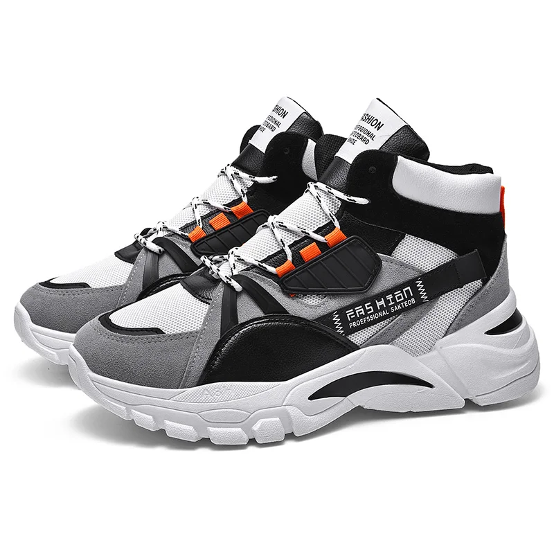 Кроссовки мужские зимние на меху плюшевая теплая Повседневная обувь шнуровке