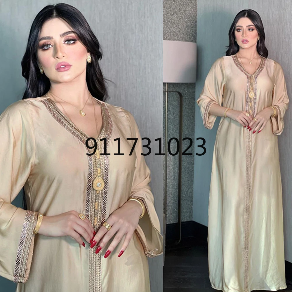 Марокканские Caftan вечерние платья модель 2021 года Женские Фланелевые пакистанское