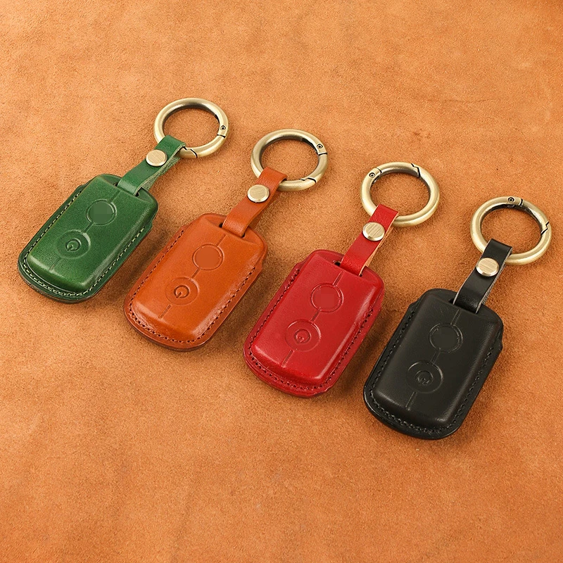 

Smart Key Genuine Leather Case Fob Cover For YAMAHA NVX155 XMAX300 Motorcycles Keychains