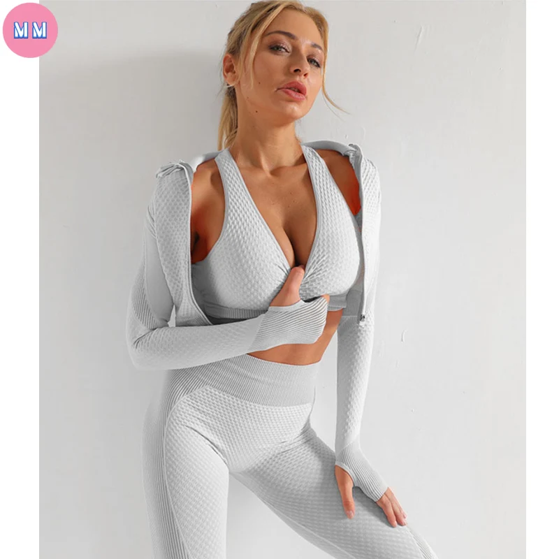 MM Seamless Women Yoga Sets Female Sport Gym suits Wear Running Clothes women Fitness Suit Long Sleeve yoga clothing |