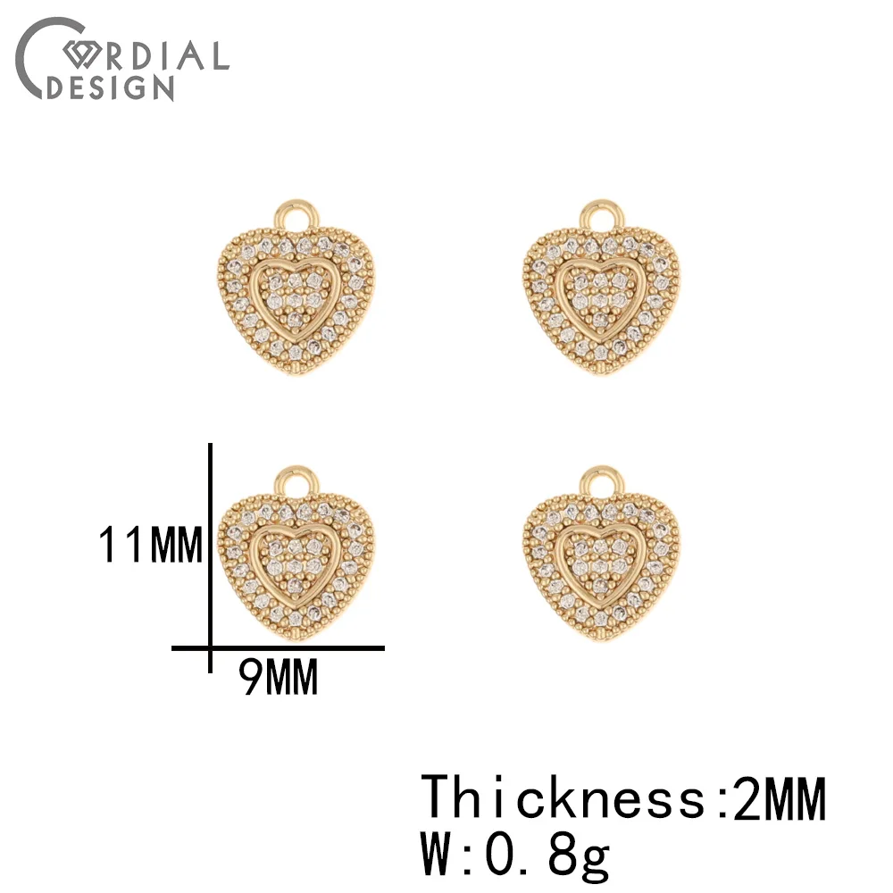 

Cordial Design 30Pcs DIY Pendant/Earrings Accessories/Hand Made/Genuine Gold Plating/Jewelry Findings & Components/CZ Charms