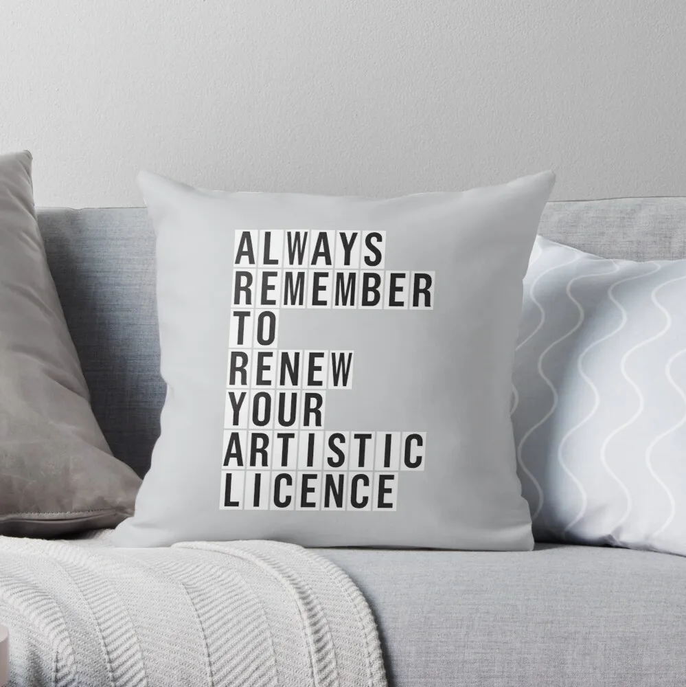 

LICENCE RENEWAL Throw Pillow Cushion Cover Polyester throw pillows case on sofa home living room car seat decor 45x45cm